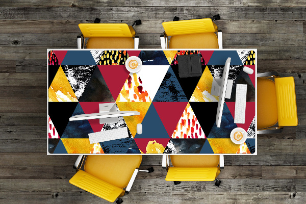 Desk mat Mosaic of triangles
