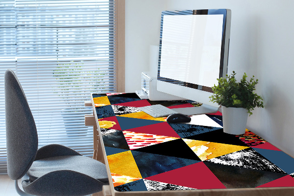 Desk mat Mosaic of triangles