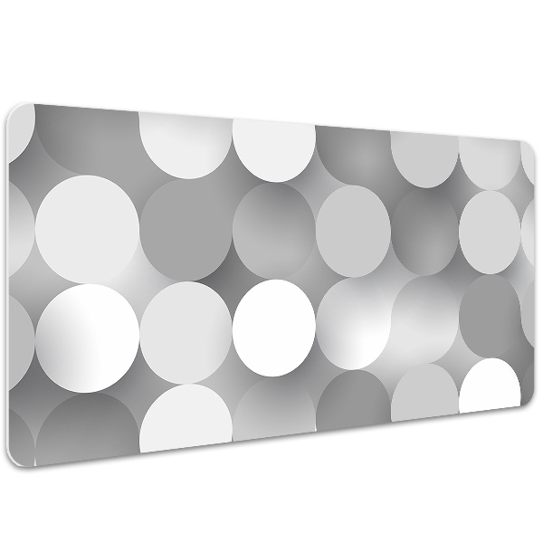 Large desk pad PVC protector flat wheels