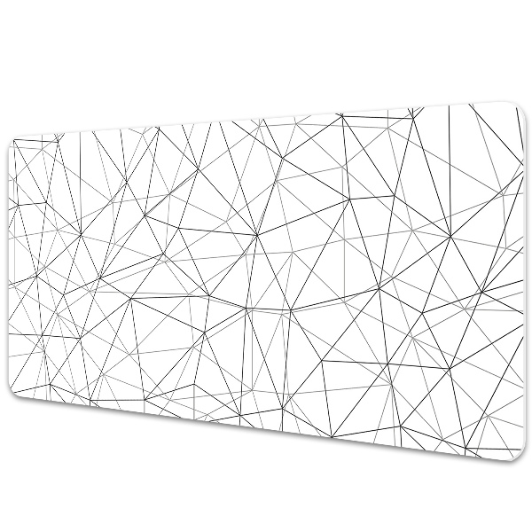 Desk mat geometric lines