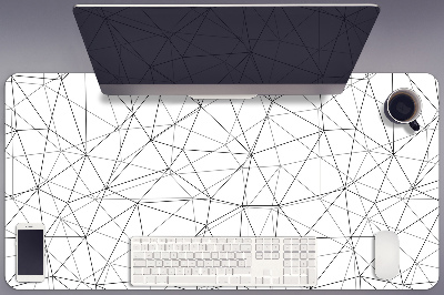 Desk mat geometric lines