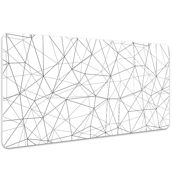 Desk mat geometric lines
