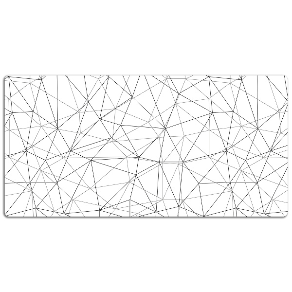 Desk mat geometric lines