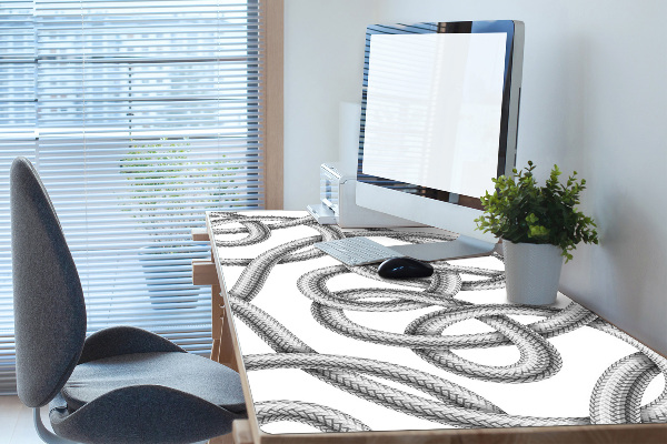 Desk pad tangled cable