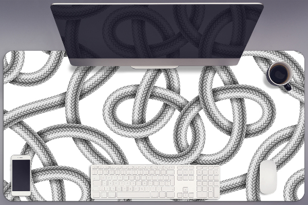Desk pad tangled cable