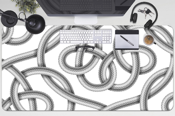 Desk pad tangled cable