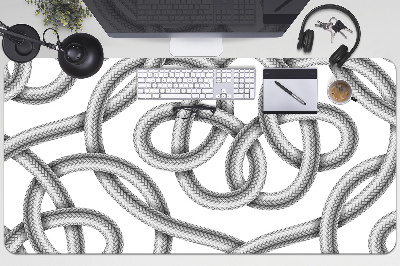 Desk pad tangled cable