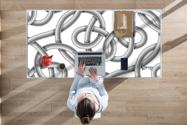 Desk pad tangled cable