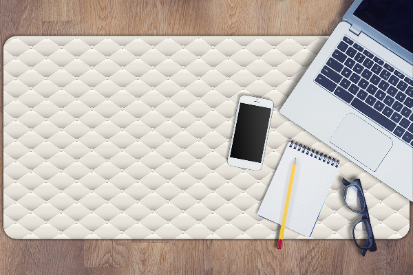 Large desk mat table protector quilted pattern