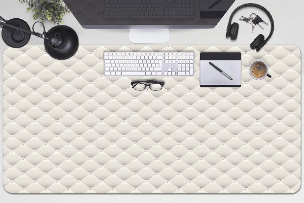 Large desk mat table protector quilted pattern