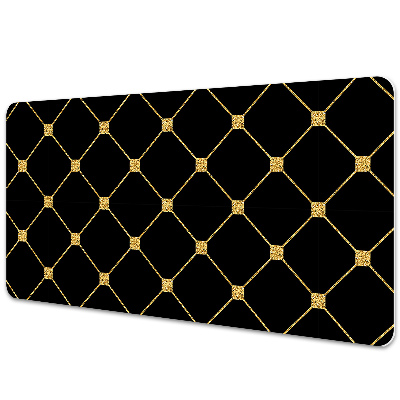 Large desk mat for children Gold diamonds