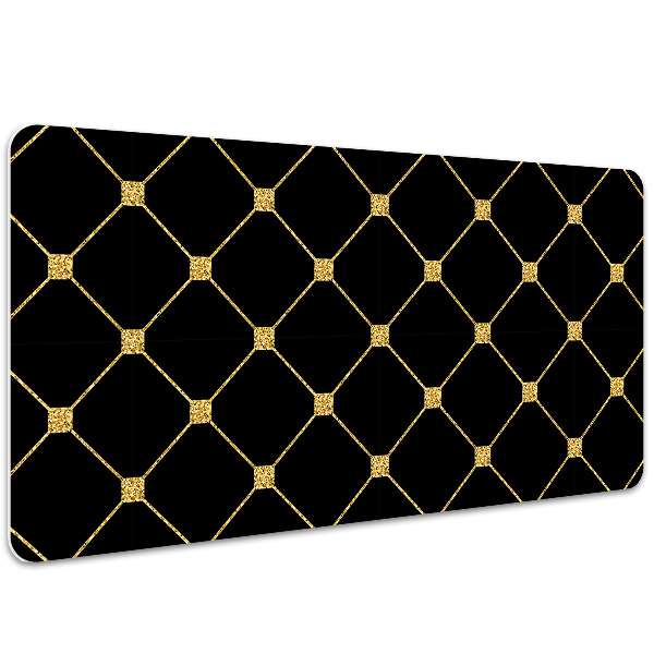 Large desk mat for children Gold diamonds