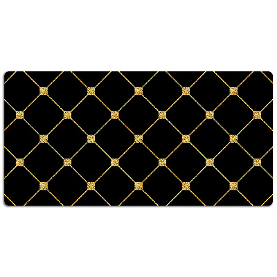 Large desk mat for children Gold diamonds