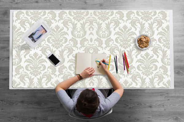 Full desk protector Damask pattern