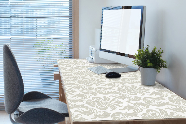 Full desk protector Damask pattern