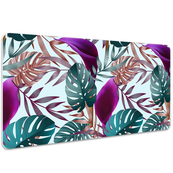 Full desk pad tropical leaves