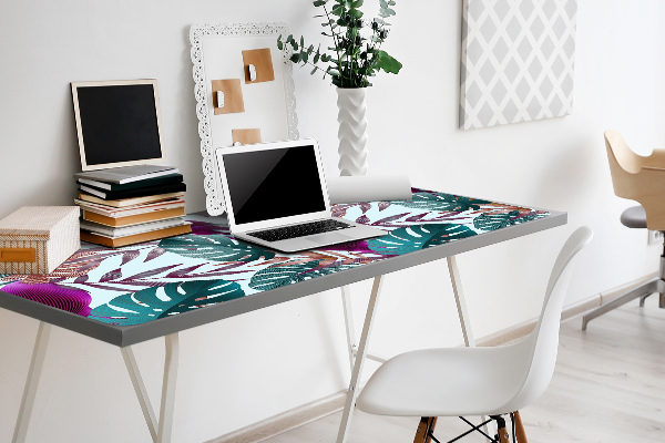 Full desk pad tropical leaves