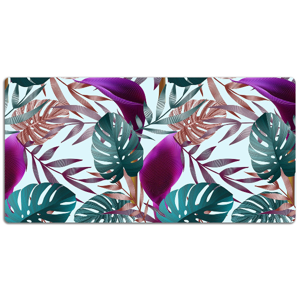 Full desk pad tropical leaves