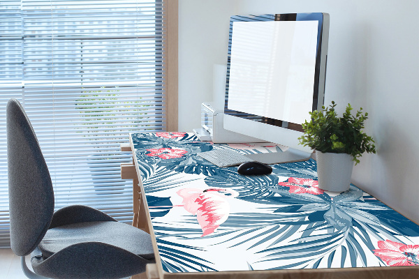 Full desk protector tropical birds