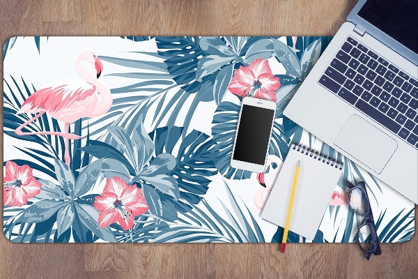 Full desk protector tropical birds