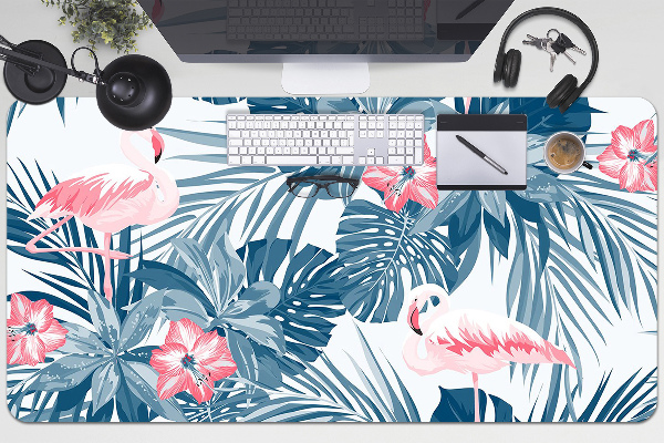 Full desk protector tropical birds