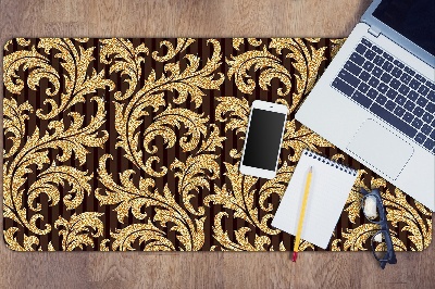 Full desk mat leafy pattern