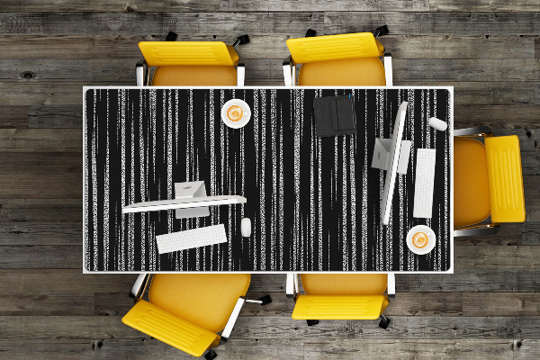 Full desk mat black design