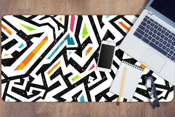 Large desk mat for children Graffiti
