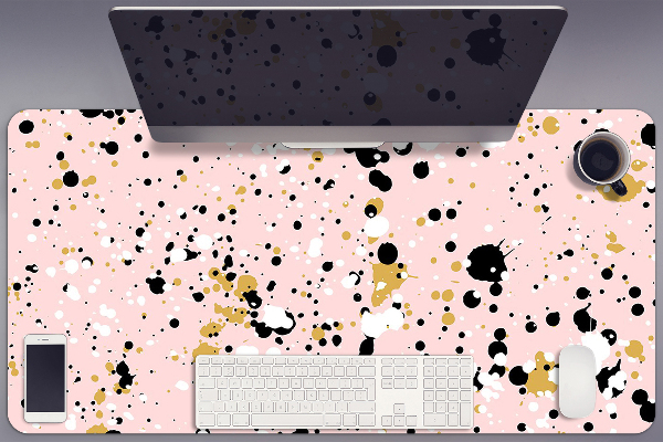 Large desk mat table protector Stains of a paint