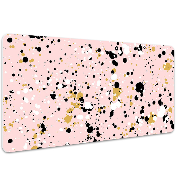 Large desk mat table protector Stains of a paint