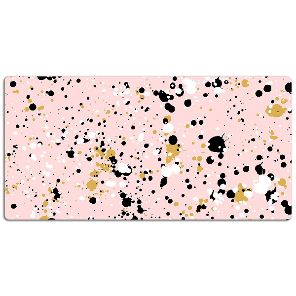 Large desk mat table protector Stains of a paint