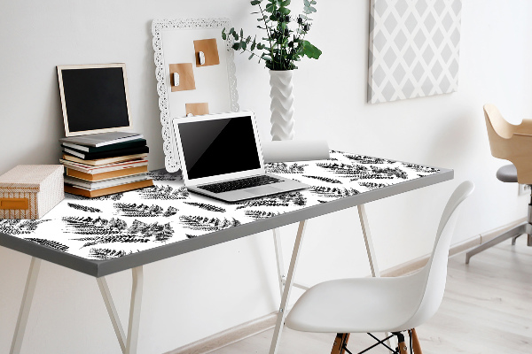 Full desk mat fern leaves