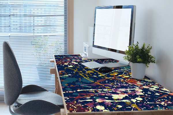 Full desk mat watercolor stains