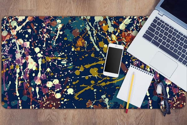 Full desk mat watercolor stains