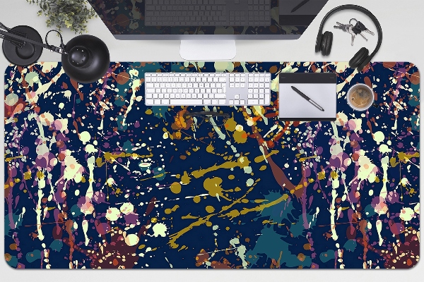 Full desk mat watercolor stains