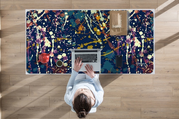Full desk mat watercolor stains