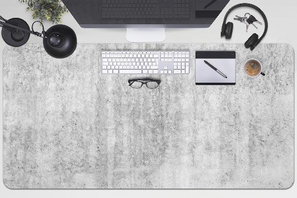 Large desk mat for children gray concrete
