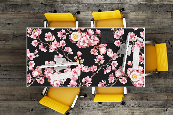 Large desk pad PVC protector Cherry blossoms