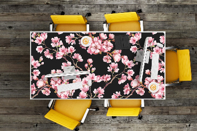 Large desk pad PVC protector Cherry blossoms