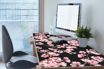 Large desk pad PVC protector Cherry blossoms