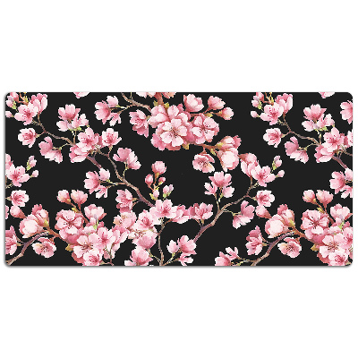 Large desk pad PVC protector Cherry blossoms