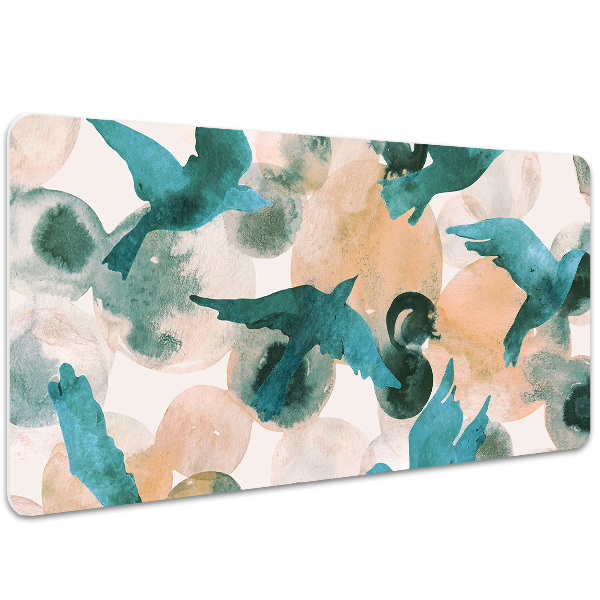 Full desk mat birds painted