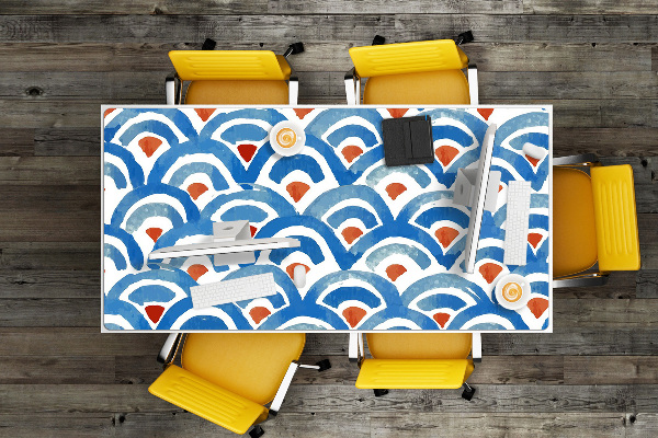 Large desk mat for children Fish scales