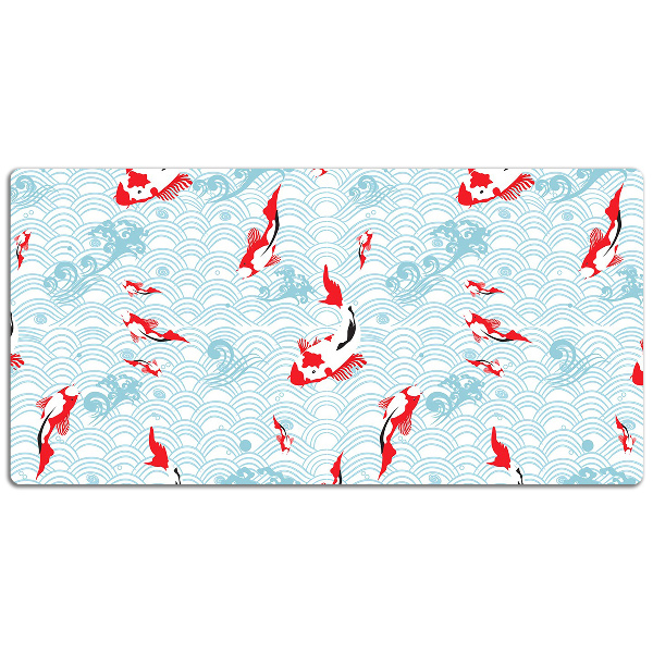 Large desk mat for children koi carp