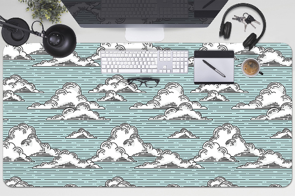 Full desk mat clouds drawing