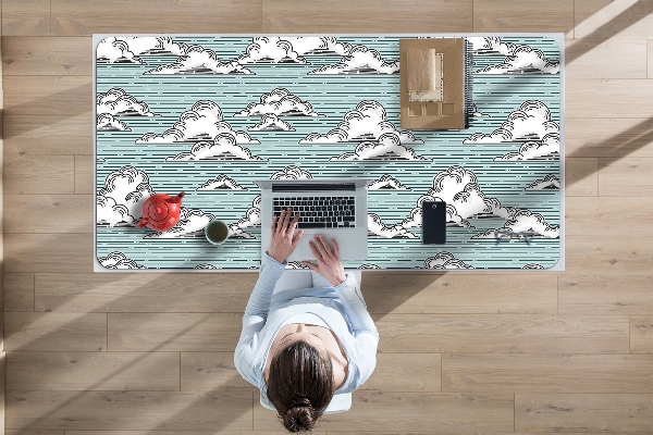 Full desk mat clouds drawing