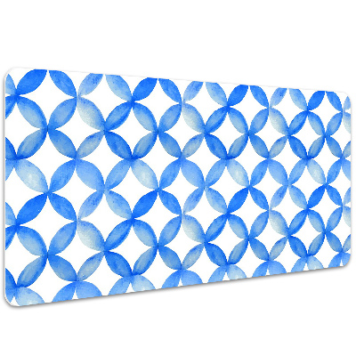 Desk pad blue circles