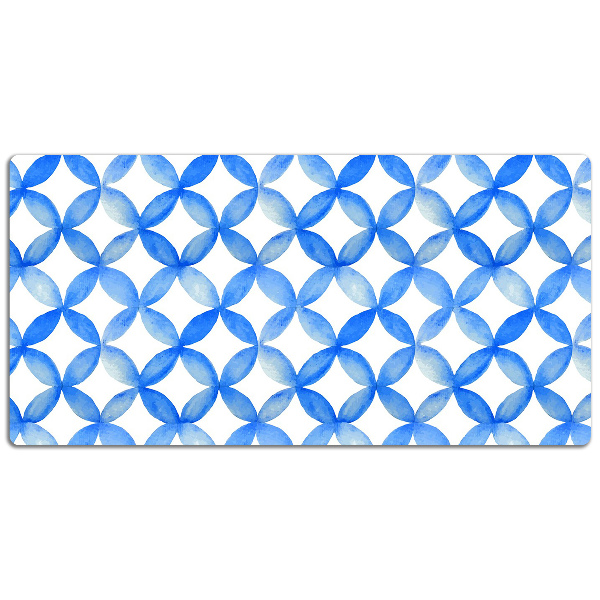Desk pad blue circles