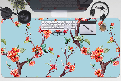 Desk pad blooming tree