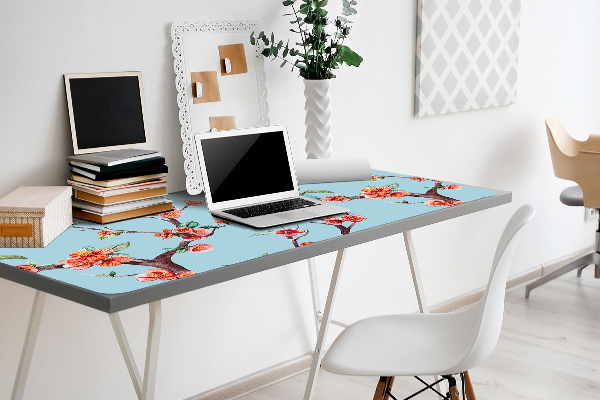 Desk pad blooming tree